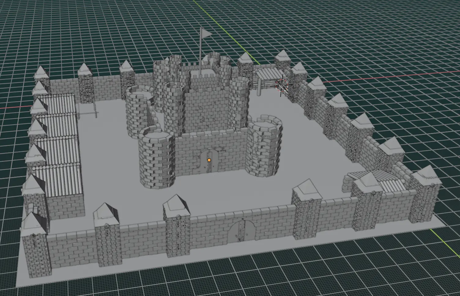 Aperçu du modèle de château 3D